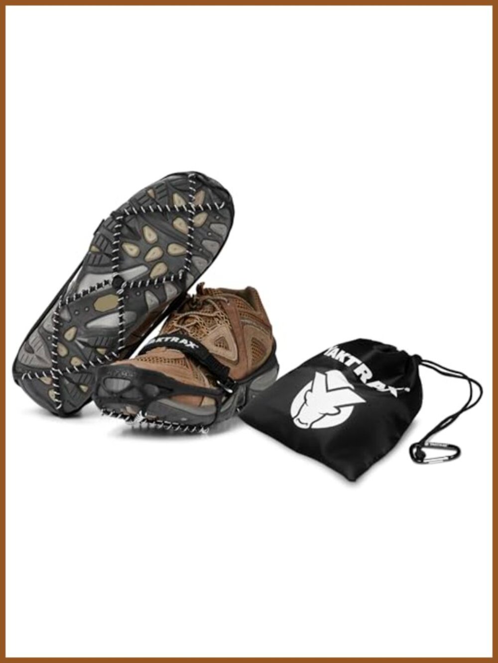 Steel Coil Traction Cleats 360-Degree Grip Snow Ice Hiking